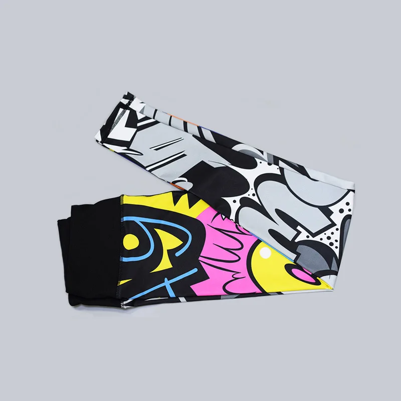 Спортивные Леггинсы женские штаны для фитнеса и йоги спортивные с мультяшным