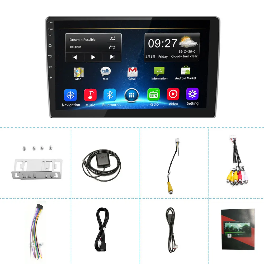 podofo 2 din android car radio car multimedia player 2din autoradio double din for volkswagen nissan toyota kia universal stereo free global shipping