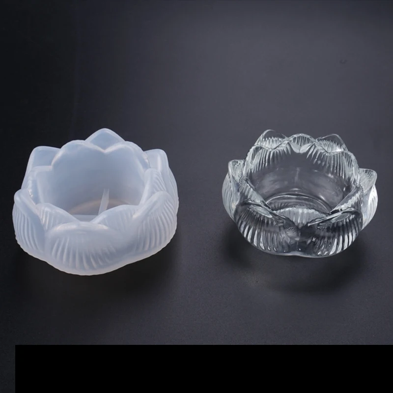 

Lotus Ashtray Mold Storage Silicone Mold Epoxy Resin Crafts Big Flower Trinket Dish Blossom Floral Large Tray Making Flower Mold