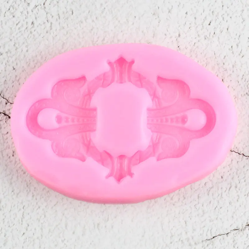 Рельефные силиконовые формы в стиле барокко для торта 3D рамка кексов топперов