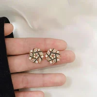 s925 silver needle zircon cross stud earrings simple ladies fashion party jewelry anniversary gift