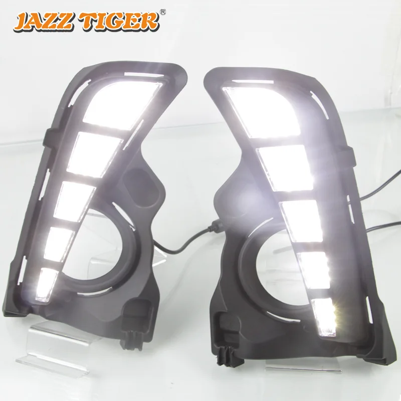 Джаз Тигр комплект из 2 предметов желтый указатель поворота Функция 12В дневные