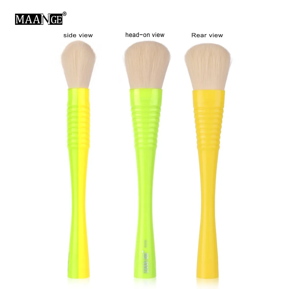 MAANGE 1 шт. кисти для лица макияж тени век кисть растушевки плоская основа силовой