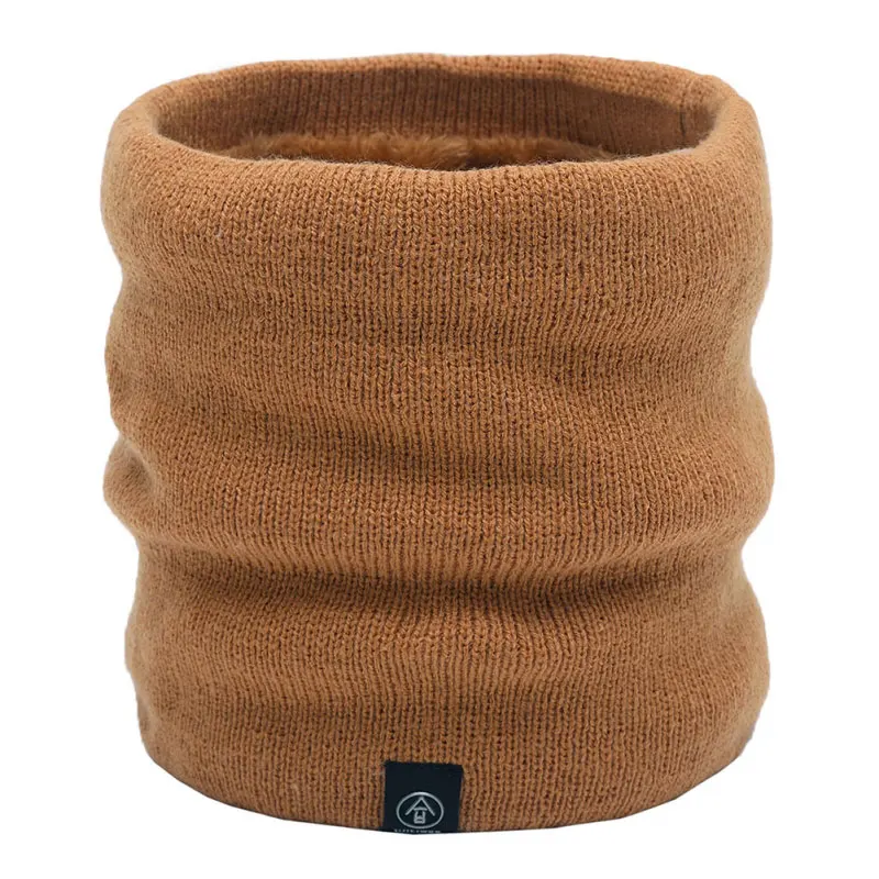 

Winter Men Women Warm Knitted Scarves Thick Elastic Knit Mufflers Chirldren Neck Warmer Plush Scarf Collar Super Soft Wild Scarf