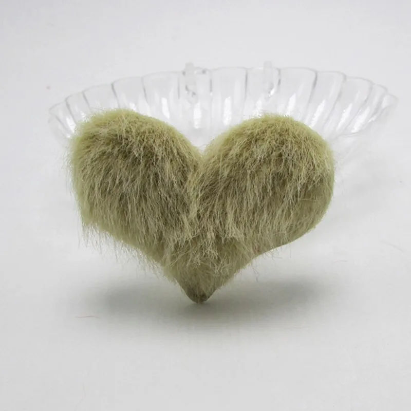 5 32 шт./лот 4,6*4,8 см мягкие плюшевые нашивки сердце аппликация для рукоделия одежды шляпа декор обуви DIY головные уборы заколки для волос аксессуары - Цвет: 5