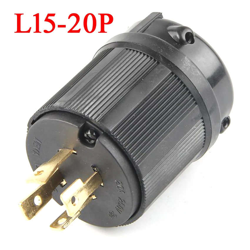 Black UL 20A 30A NEMA L6-30P Industry Twist Lock Power Plug L5-30P L5L6L14L18L19L21L15-20P US Wiring Connector L14-30P 250V | Электроника