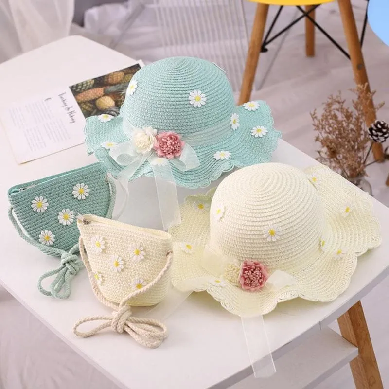 

Summer Baby Sun Hat Boys Cap Children Panama Unisex Beach Girls Bucket Hats Cartoon Infant Caps UV Protection