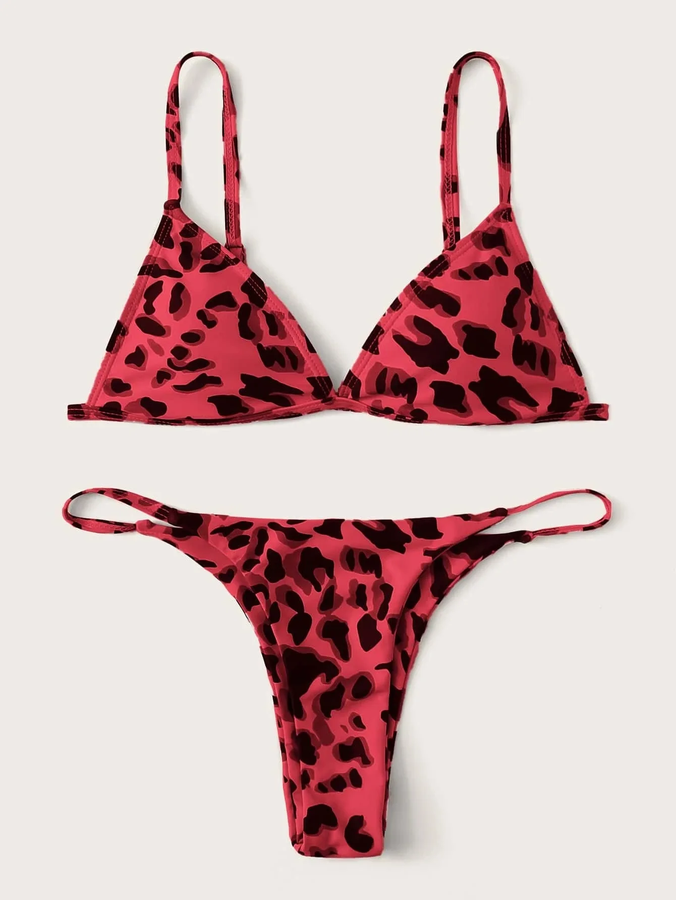 

Sexy Print Bikini 2021 Women`s Swimsuit Female Swimwear Woman Mini Thong Bikinis Set Bather Beachwear Swimming for Bathing Suit