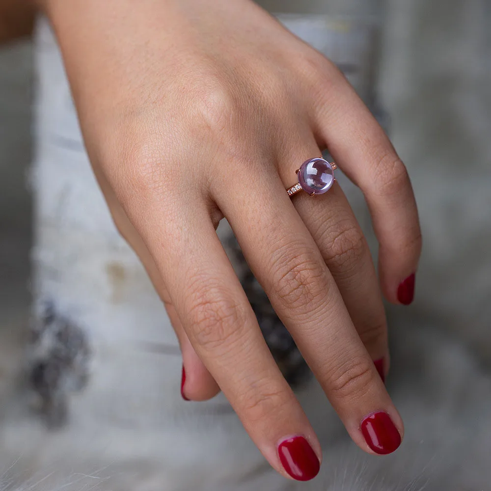 

New Arrival 925 Sterling Silver Rings For Women Exquisite Natural Gemstone Wedding Engagement Ring Fine Jewelry Gift for Women