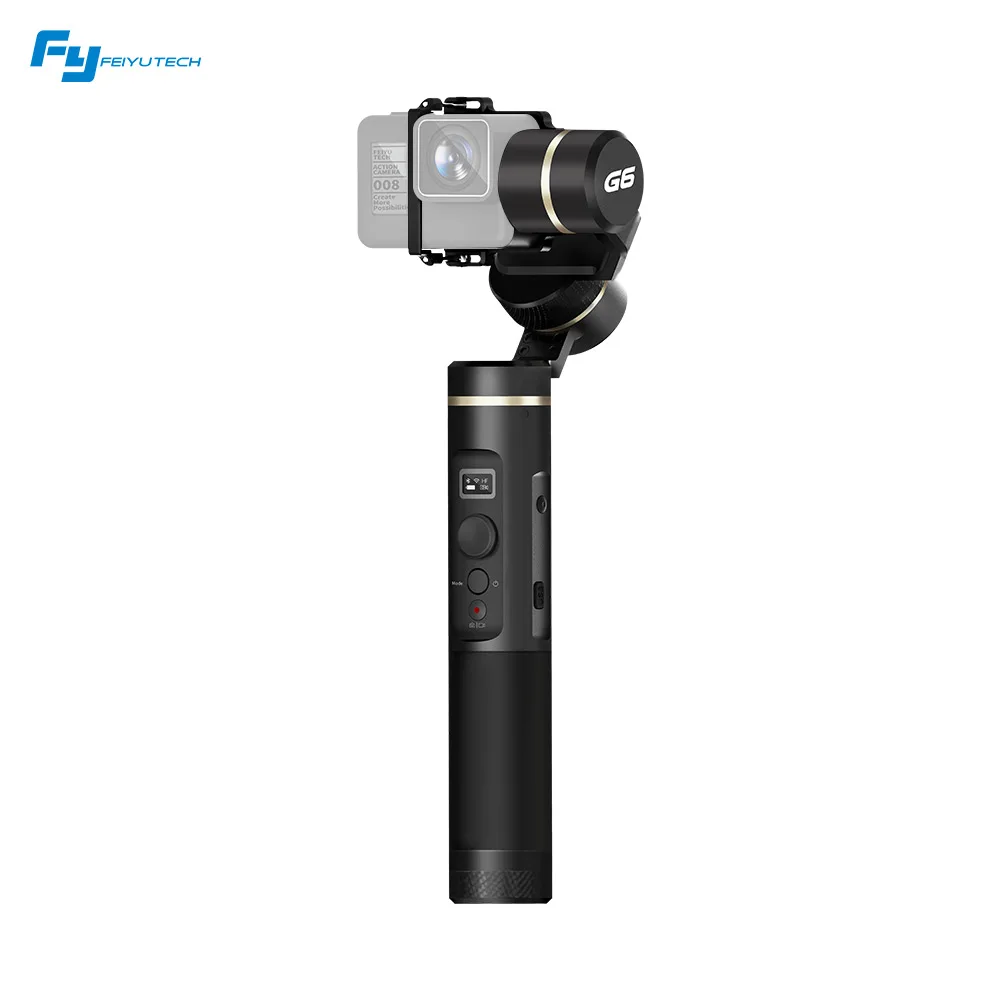 FeiyuTech G6 3-осевой Wi-Fi Bluetooth стабилизированный брызгозащищенное портативная экшн-Камера карданный стабилизатор для экшн-камеры GoPro Hero 6 5 4 RX0 - Цвет: Standard