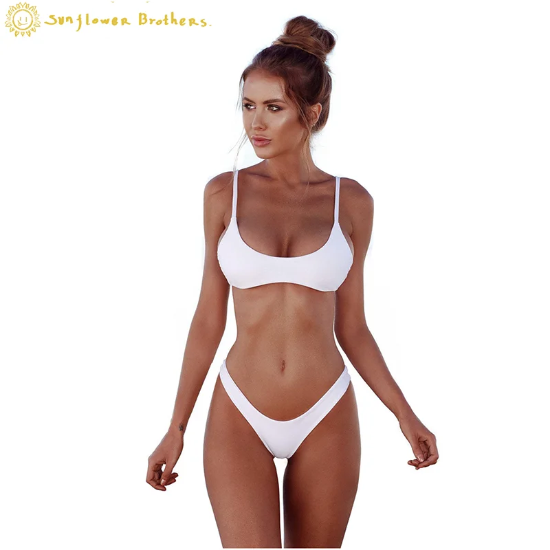 

2021 New Swimwear Sexy Bikini Nylon Triangle Big Size Women's Swimsuit 2 Pieces