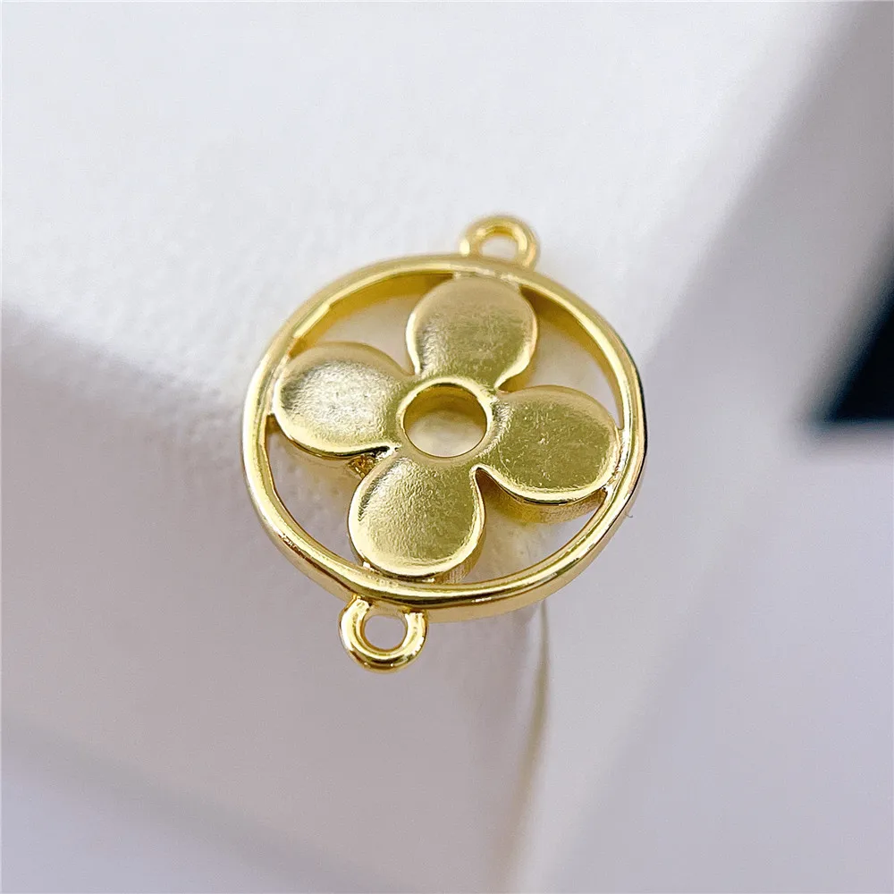 

1PCS High Quality Cupronickel Real 18K Gold Plated Charms Pendants Jewelry Making Supplies Findings Accessories