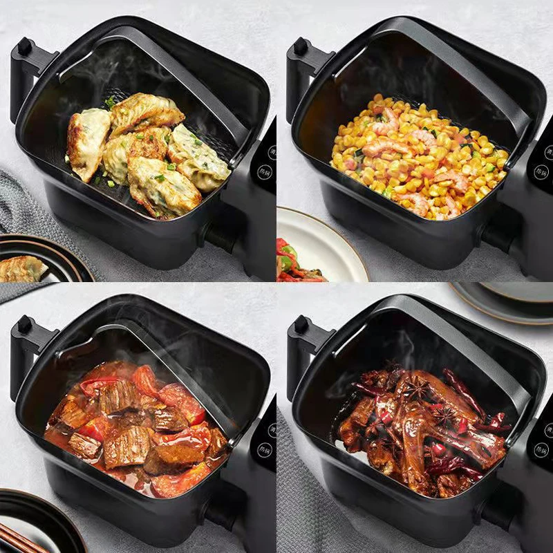 220V Household automatic stir fry cook tool Electric cooking machine intelligent robot pan fried rice universal |