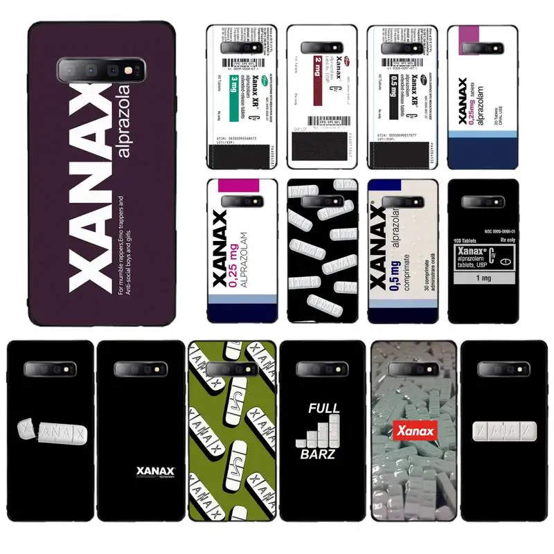 

XANAX Phone Case for Samsung S10 21 20 9 8 plus lite S20 UlTRA 7edge