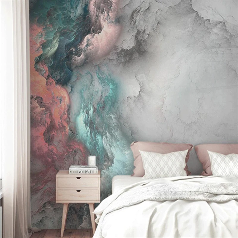 Beibehang пользовательские 3d обои фреска скандинавская ручная роспись абстрактное