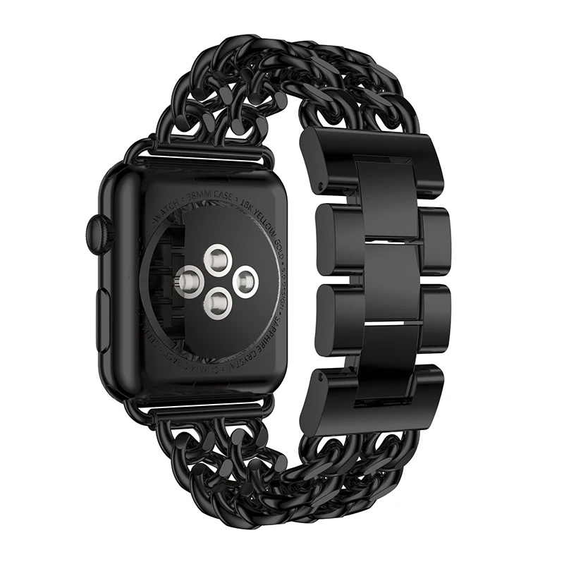 Браслет из нержавеющей стали ремешок для Apple Watch 42 мм 38 44 40 смарт iWatch серии 5 4 3 2 1