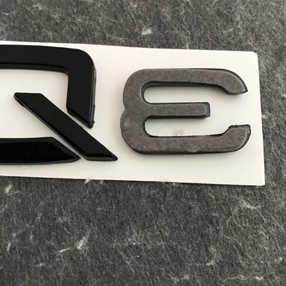 Черные наклейки на заднюю часть машины с названием модели AUDl Q5L: буквы Q2L Q3 Q5 Q7, знаки, эмблемы, накладки, изготовленные из ABS-пластика.