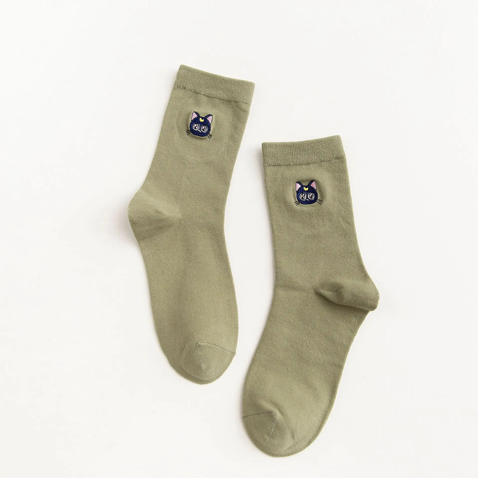 7 Autumn Cute Japanese Harajuku Woman Socks Planet Magic Array Embroidery Long Socks Korean Women Style Kawaii Girls Socks Gifts - Цвет: 7
