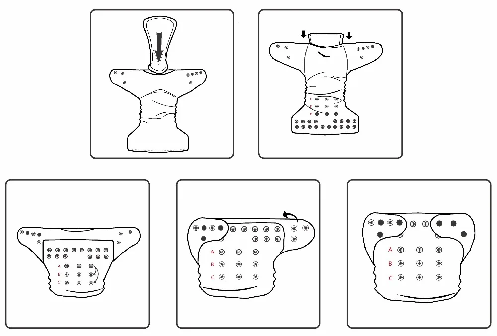 Многоразовый моющийся тканевый чехол для подгузников маленьких девочек | Мать и