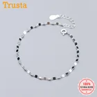 Женский браслет из серебра 100% пробы, 16 см