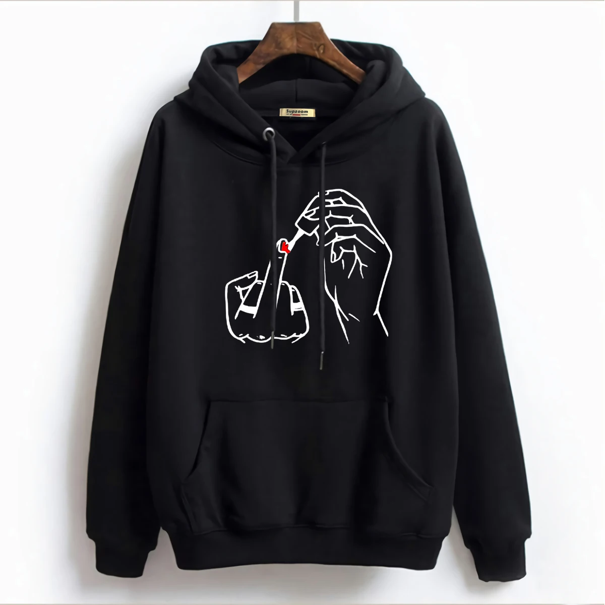 Новое поступление 2020 классические женские толстовки с красивым принтом ногтей