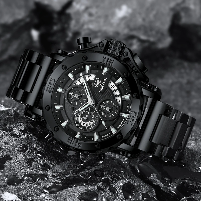 

Men's Watches Quartz Watch Waterproof Watches Steel Strap Wristwatch Watches For Men Military Watch Clock Sports Watches
