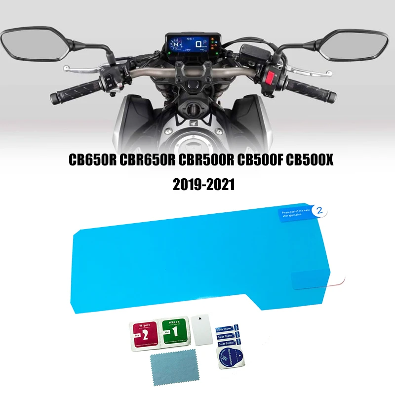 

For Honda CB650R CBR650R CBR500R CB500F CB500X 2019 2020 2021 Motorcycle Instrument Cluster Screen Scratch Protection Film