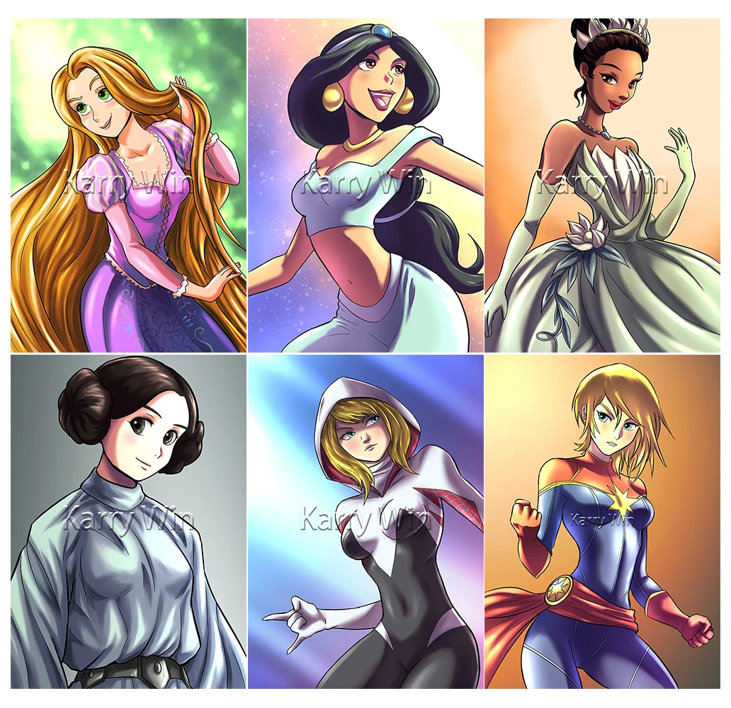 

Diamond Painting Disney Princess Fan Art 5D DIY Embroidery Full Square Cross Stitch Kit Hobby Kids Gift Mosaic Home Decoration