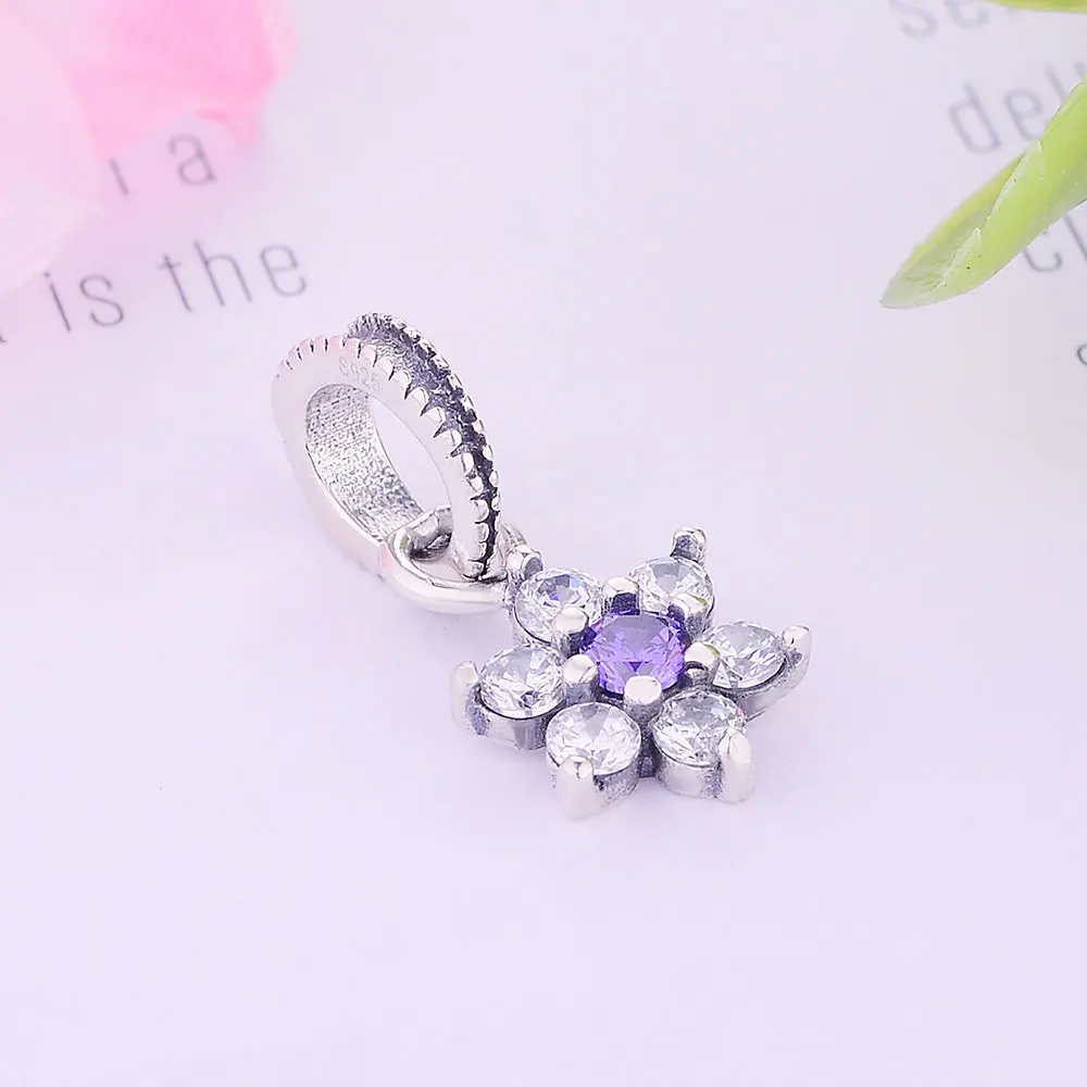 Женский браслет из серебра 925 пробы с подвеской и надписью безо мной|pandora charm