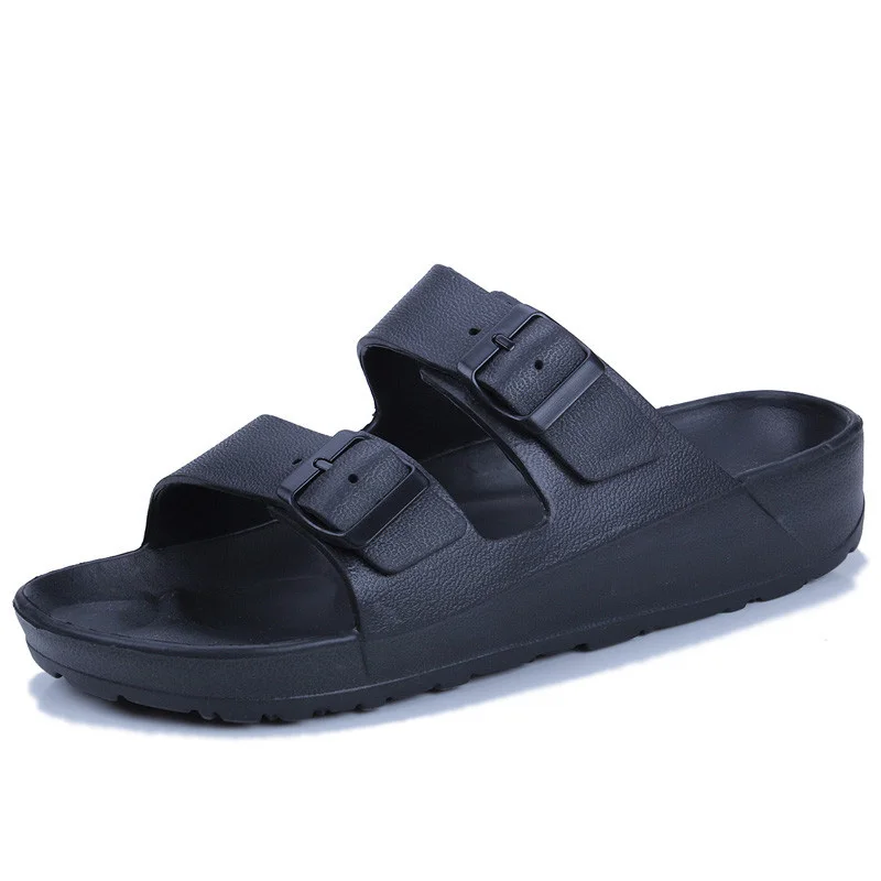 Летняя Повседневная прозрачная обувь Мужские пляжные сандалии Тапочки с