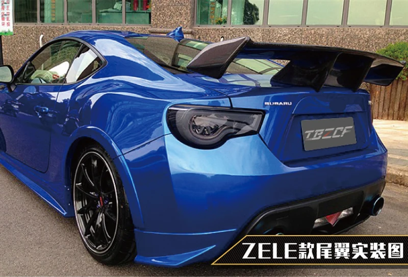 

Car-styling Carbon fiber Material ZELE Style GT 86 BRZ Rear Trunk wing spoiler For Subaru BRZ Toyota 86 GT86