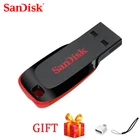 100% SanDisk USB флэш-накопитель 64 ГБ 128 ГБ usb 2,0 CZ50 флэш-диск usb флэш-память usb 16 ГБ 8 ГБ карта памяти, Флеш накопитель 32 Гб