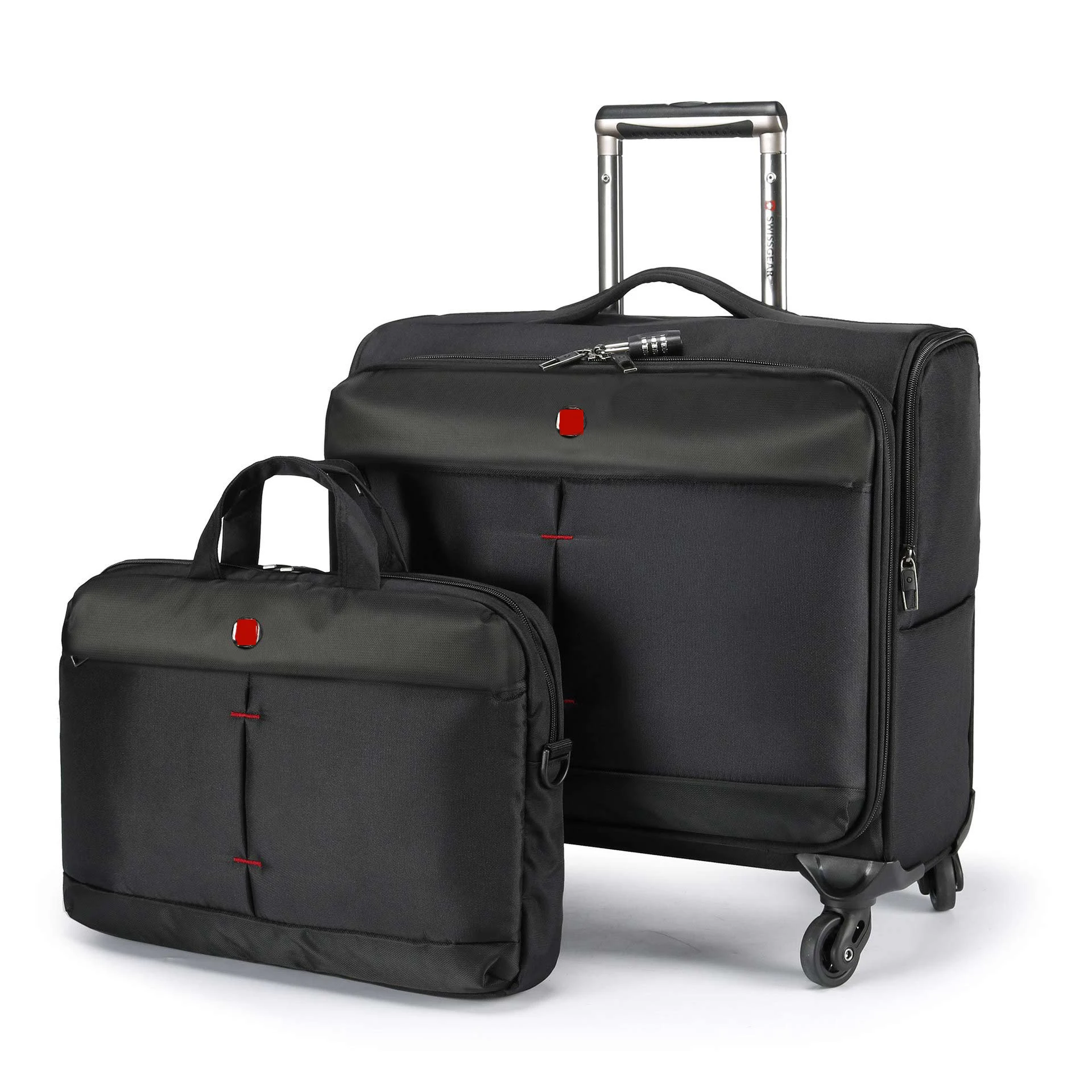 

Swiss popular brand suitcase bag on wheels travel rolling luggage handbag men women trolley luggage bag nylon 16 inch set valise