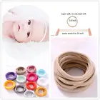 Супермягкая бесшовная нейлоновая повязка на голову для девочек, 40 шт.компл., эластичная лента для волос шириной 2 см, модные аксессуары для волос