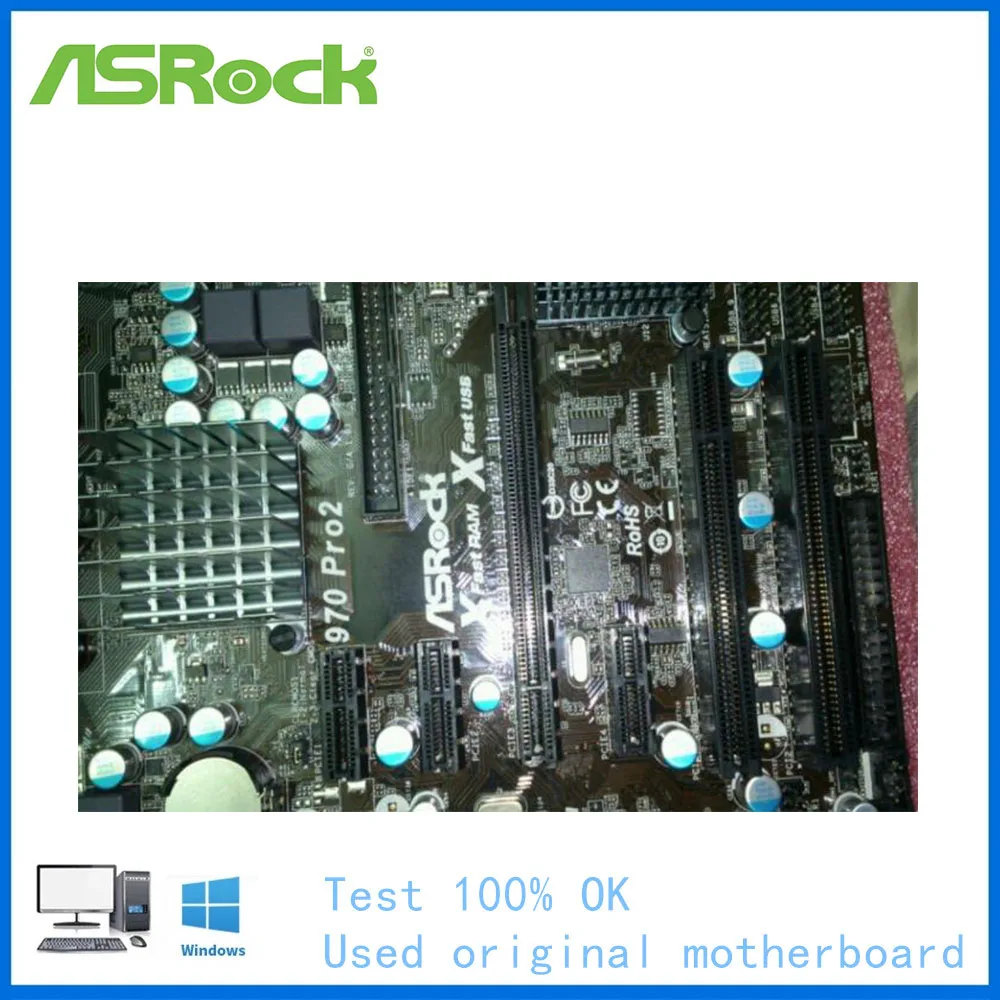 Материнская плата для настольного компьютера ASRock 970 Pro2 разъем AM3 + DDR3 FX/Phenom II/Athlon II
