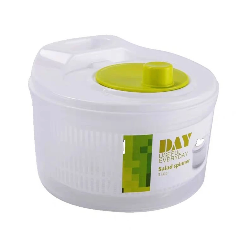 

Manual Lettuce Leaf Vegetable Dehydrator Salad Spinner Strainer Drain Filter H58C