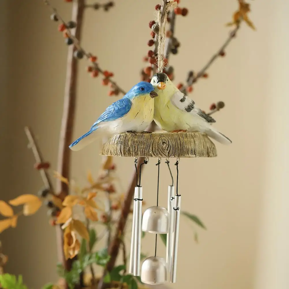 

Durable Cute Lovely Bird Hanging Wind Chime Lightweight Bird Wind Chime Sweet Sound for Garden