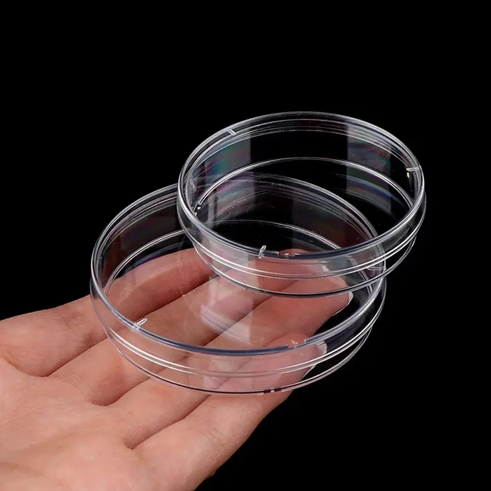 

10Pcs Plastic Sterile Petri Dishes Bacteria Culture Dish with Lids 55x15mm 90x15mm for Laboratory Biological Scientific Lab