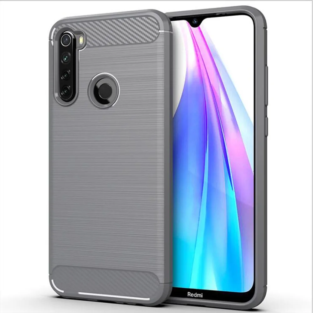 Чехол для Xiaomi Redmi Note 8 8T чехол из углеродного волокна противоударный телефона Pro