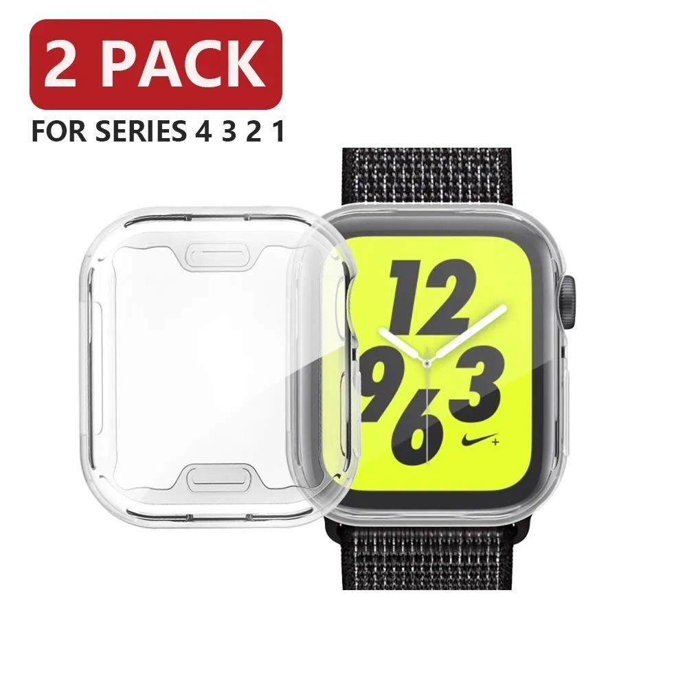 Прозрачный Ультра-тонкий чехол Full HD для Apple Watch 4 3 2 1 40 мм 44 защитный из ТПУ Iwatch 38 42 |