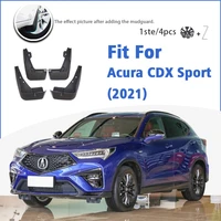 mudguard for acura cdx sport 2021 front rear 4pcs mudflaps mudguards car accessories auto styline splash guard fender mud flap