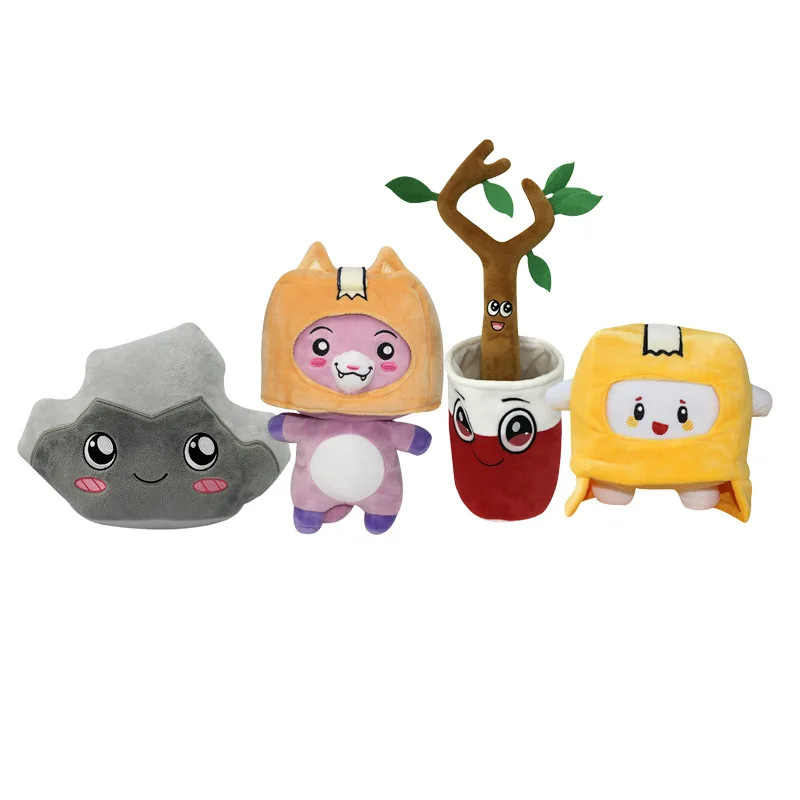 Набор плюшевых игрушек Lankybox 4 шт./лот Мультяшные плюшевые фигурки Boxy Rocky Foxy