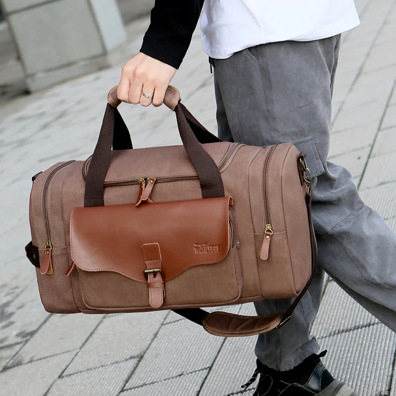 Leisure Travel Bags with Large Capacity Canvas Travel Bags Carry-on Suitcase Canvas Cosmetic Bag Business Women  Makeup Case