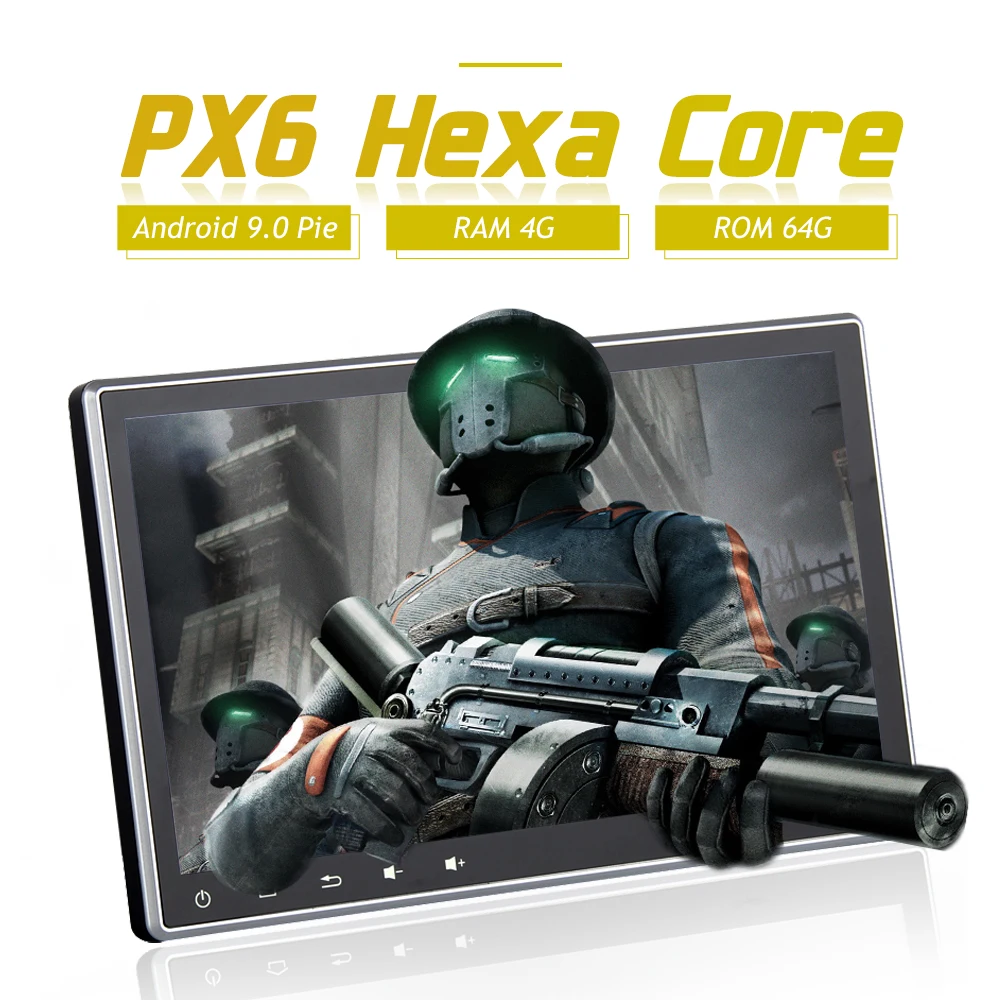 Android 9,0 стерео головное устройство радио с PX6 4G+ 64G DSP для 2008- Mitsubishi Lancer EVO X Ralliart