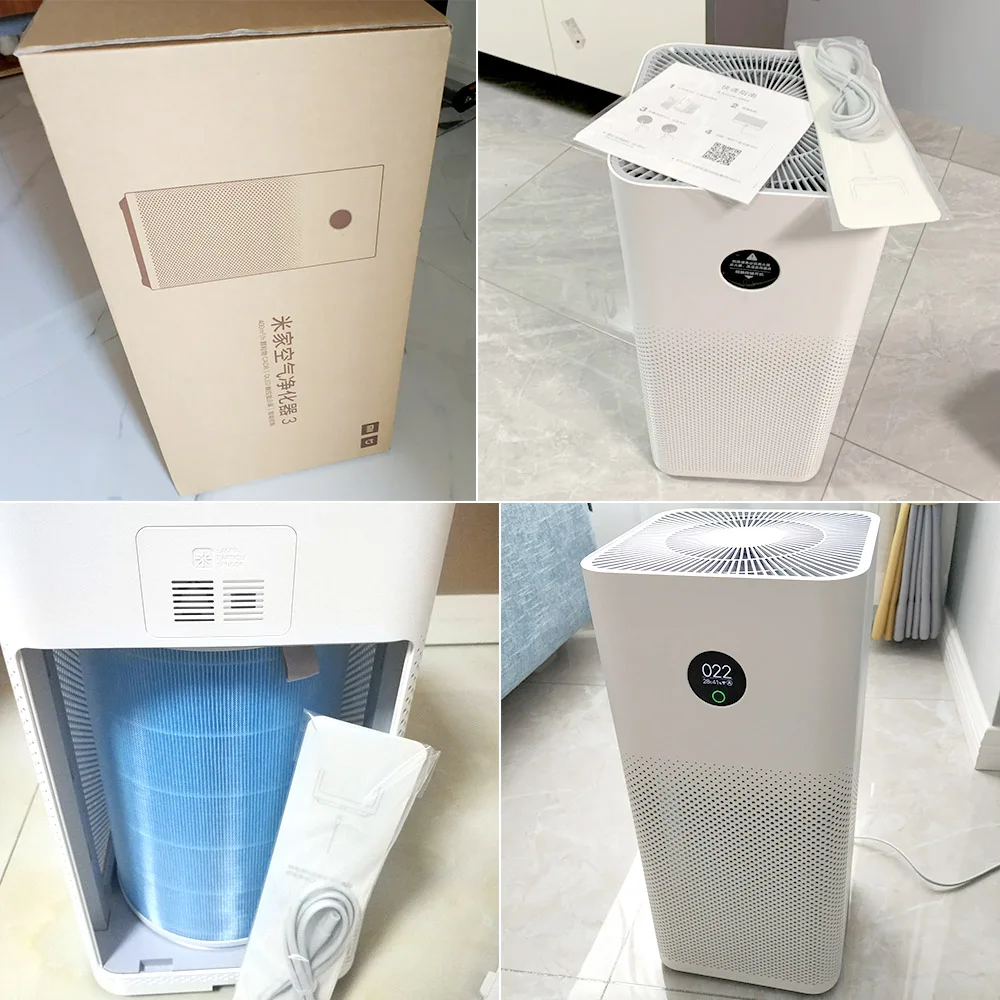 Xiaomi Mijia очиститель воздуха 3 OLED сенсорный экран PM2.5 формальдегид стерилизации очистки воздуха стерилизатор телефон приложение Smart control