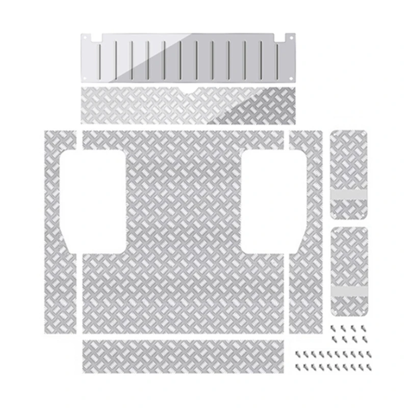 

Для WPL C24 C24-1 металлический задний чемодан с инструментами коробка декоративная доска анти-скольжения опорная плита 1/16 RC автомобиль обновле...