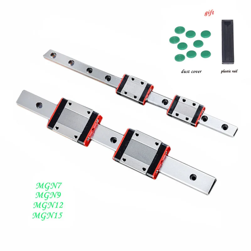 MGN MGN9 MGN12 MGN15 MGN7 300 350 400 450 500 600 мм 1 шт. линейная направляющая + каретка миниатюрная