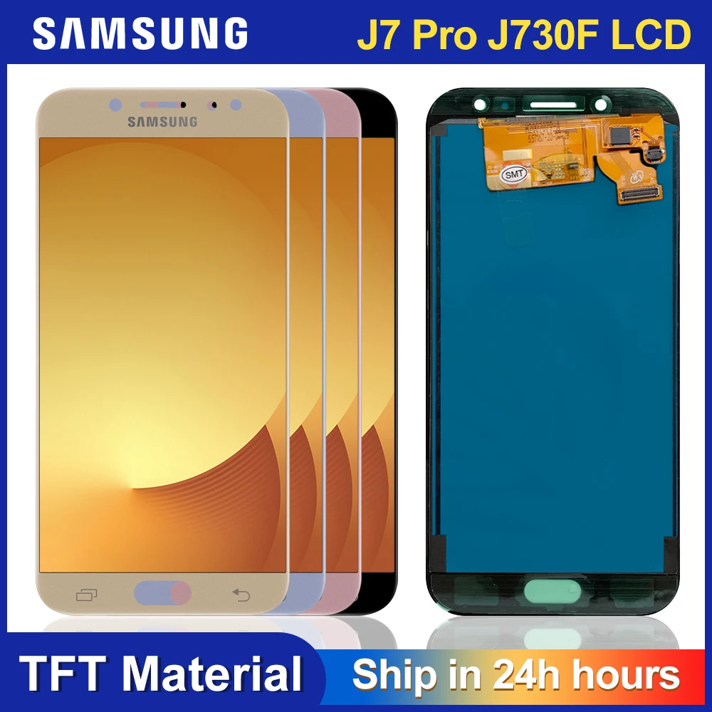 Дисплейный модуль для Samsung Galaxy J7 Pro 2017 чёрный/голубой/розовый/золотистый|Экраны