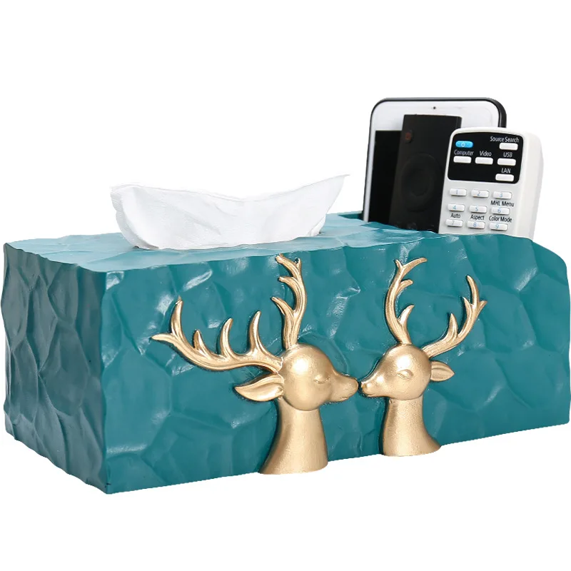 

Creative tissue box Nordic home tissue box hotel living room tea table tissue box resin tissue box