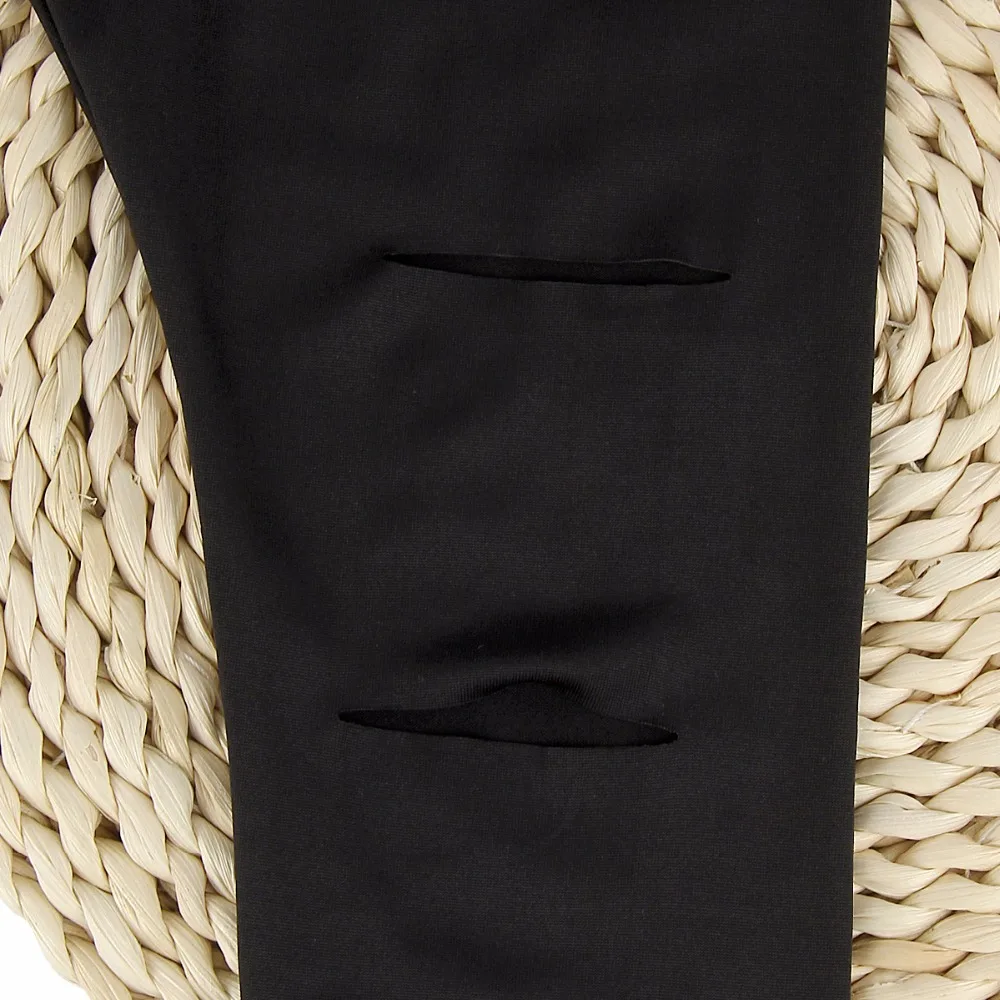 

2PCS Fashion Set Toddler Kids Baby Girl Outfit Clothes Hip Hop Style Letter Print T Shirt Tops Hole Long Pants Leggings 1-6T